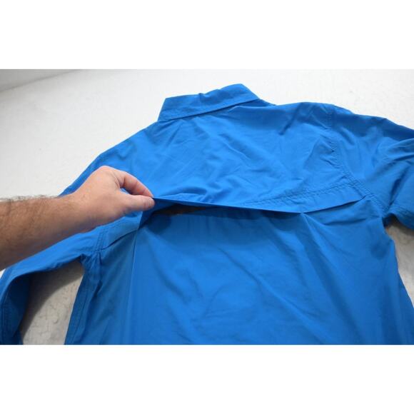 Alpine Design Camp Shirt Tech Series Breathable Blue Vented Mens Size Small - Picture 8 of 8